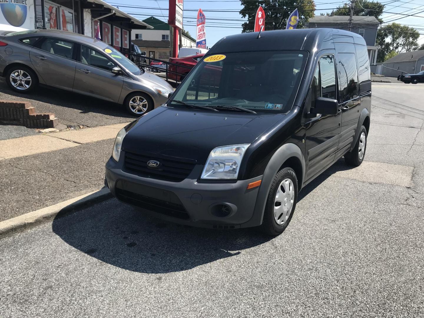 2013 Black /Gray Ford Transit Connect XL (NM0LS6AN6DT) with an 2.0L L4 DOHC 16V engine, 4-Speed Automatic transmission, located at 577 Chester Pike, Prospect Park, PA, 19076, (610) 237-1015, 39.886154, -75.302338 - 2013 Ford Transit Connect: Only 126k miles, new PA inspection, great on gas, runs LIKE NEW! This vehicle comes inspected and has been given a bumper to bumper safety check. It is very clean, reliable, and well maintained. We offer a unique pay plan that is known for being the easiest and fastest - Photo#1