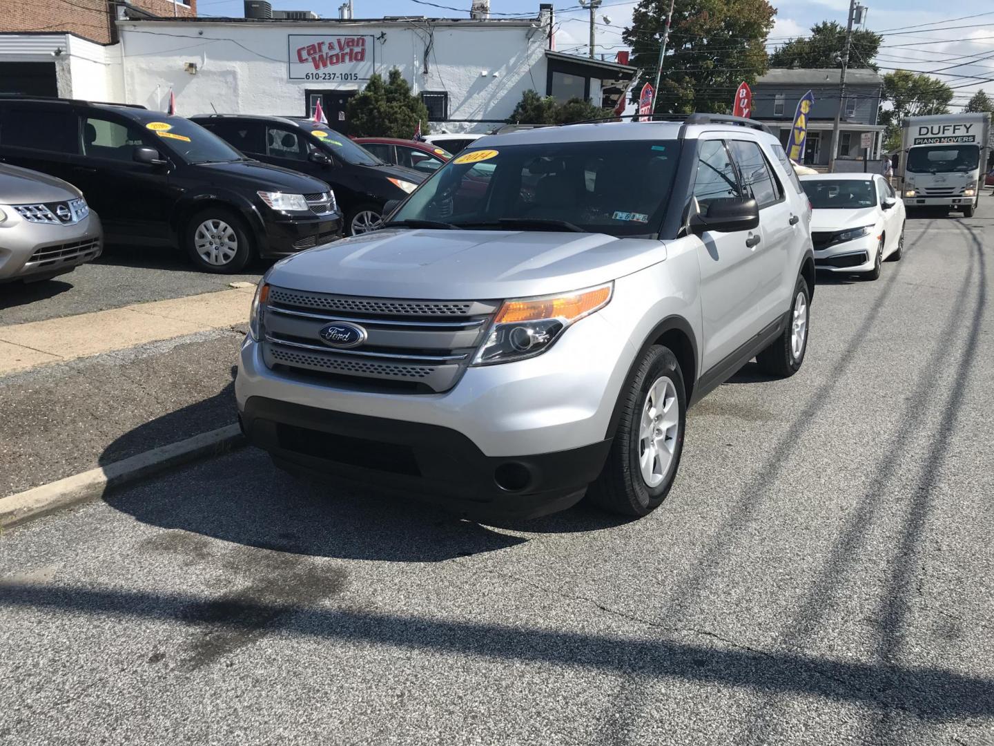 2014 Silver /Gray Ford Explorer (1FM5K7B80EG) with an 3.5L V6 DOHC 24V engine, 6-Speed Automatic transmission, located at 577 Chester Pike, Prospect Park, PA, 19076, (610) 237-1015, 39.886154, -75.302338 - 2014 Ford Explorer: 3rd row seating, new PA inspection, SUPER CLEAN, runs LIKE NEW! This vehicle comes inspected and has been given a bumper to bumper safety check. It is very clean, reliable, and well maintained. We offer a unique pay plan that is known for being the easiest and fastest financin - Photo#1