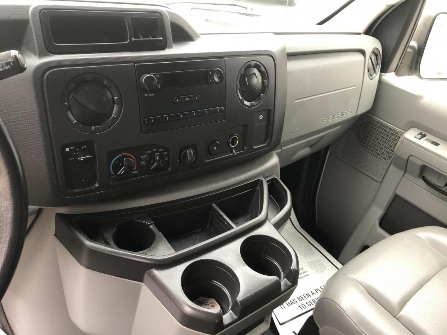 2013 White /Gray Ford Econoline E150 E-150 (1FTNE1EW4DD) with an 4.6L V8 SOHC 16V engine, 4-Speed Automatic transmission, located at 577 Chester Pike, Prospect Park, PA, 19076, (610) 237-1015, 39.886154, -75.302338 - Photo#12