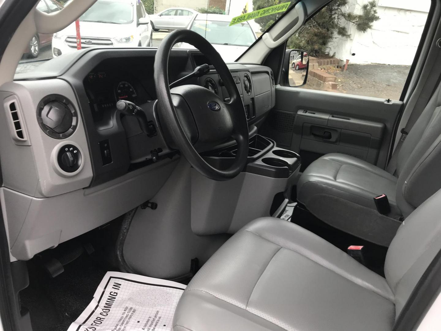 2013 White /Gray Ford Econoline E150 E-150 (1FTNE1EW4DD) with an 4.6L V8 SOHC 16V engine, 4-Speed Automatic transmission, located at 577 Chester Pike, Prospect Park, PA, 19076, (610) 237-1015, 39.886154, -75.302338 - Photo#6