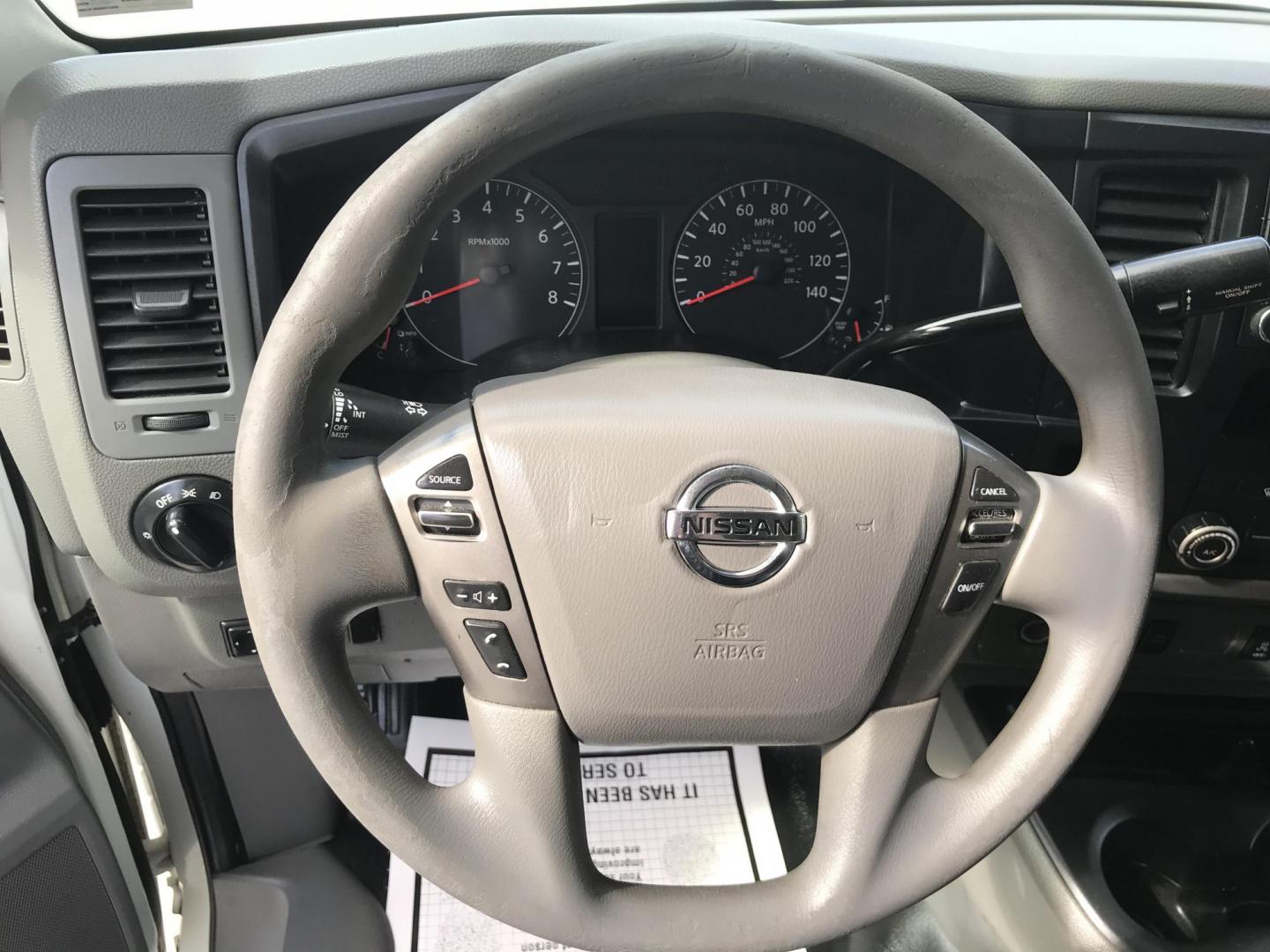 2015 White /Gray Nissan NV Cargo 3500 HD S High Roof (1N6AF0KY9FN) with an 5.6L V8 DOHC 32V engine, 5-Speed Automatic transmission, located at 577 Chester Pike, Prospect Park, PA, 19076, (610) 237-1015, 39.886154, -75.302338 - Photo#10