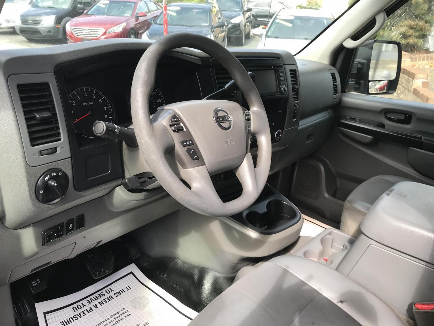 2015 White /Gray Nissan NV Cargo 3500 HD S High Roof (1N6AF0KY9FN) with an 5.6L V8 DOHC 32V engine, 5-Speed Automatic transmission, located at 577 Chester Pike, Prospect Park, PA, 19076, (610) 237-1015, 39.886154, -75.302338 - 2015 Nissan 2500 Cargo Van: Has multiple pieces of shelving, new PA inspection, heavy duty partition, FLEET MAINTAINED! This vehicle comes inspected and has been given a bumper to bumper safety check. It is very clean, reliable, and well maintained. We offer a unique pay plan that is known for be - Photo#11