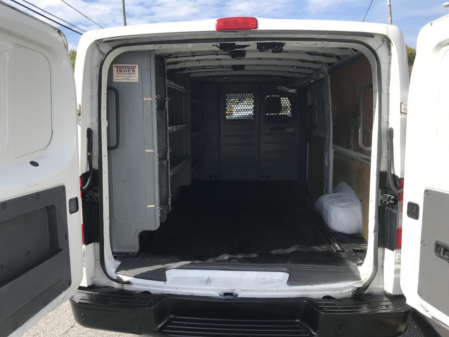 2015 White /Gray Nissan NV Cargo 3500 HD S High Roof (1N6AF0KY9FN) with an 5.6L V8 DOHC 32V engine, 5-Speed Automatic transmission, located at 577 Chester Pike, Prospect Park, PA, 19076, (610) 237-1015, 39.886154, -75.302338 - 2015 Nissan 2500 Cargo Van: Has multiple pieces of shelving, new PA inspection, heavy duty partition, FLEET MAINTAINED! This vehicle comes inspected and has been given a bumper to bumper safety check. It is very clean, reliable, and well maintained. We offer a unique pay plan that is known for be - Photo#16