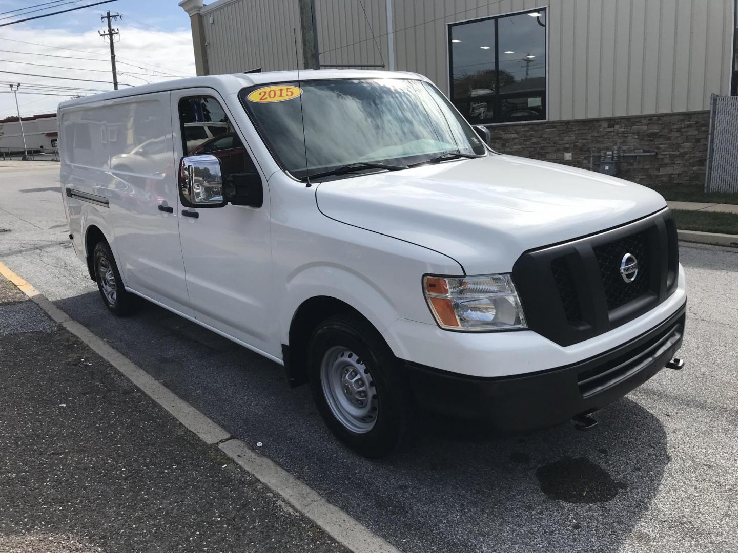 2015 White /Gray Nissan NV Cargo 3500 HD S High Roof (1N6AF0KY9FN) with an 5.6L V8 DOHC 32V engine, 5-Speed Automatic transmission, located at 577 Chester Pike, Prospect Park, PA, 19076, (610) 237-1015, 39.886154, -75.302338 - Photo#3