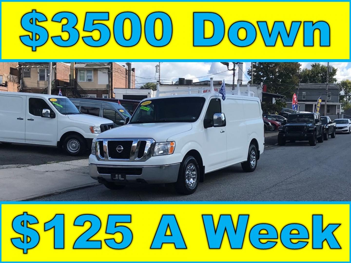 2014 White /Gray Nissan NV Cargo 3500 HD S (1N6AF0KY0EN) with an 5.6L V8 DOHC 32V engine, 5-Speed Automatic transmission, located at 577 Chester Pike, Prospect Park, PA, 19076, (610) 237-1015, 39.886154, -75.302338 - Photo#0