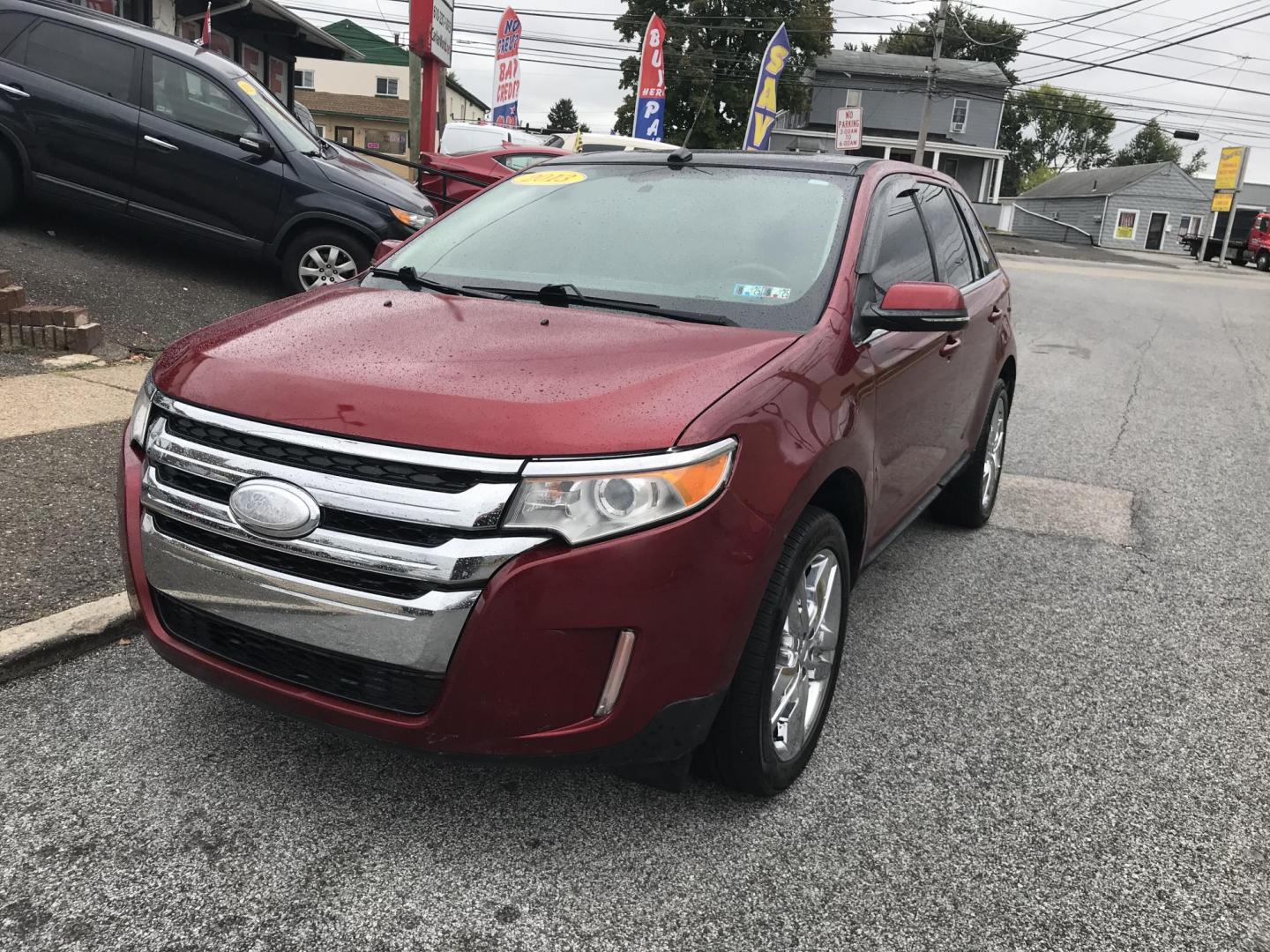 2013 Red /Tan Ford Edge Limited (2FMDK3KC0DB) with an 3.5L V6 DOHC 24V engine, 6-Speed Automatic transmission, located at 577 Chester Pike, Prospect Park, PA, 19076, (610) 237-1015, 39.886154, -75.302338 - 2013 Ford Edge LIMITED: Only 124k miles, big sunroof, screen radio, new PA inspection, runs LIKE NEW! This vehicle comes inspected and has been given a bumper to bumper safety check. It is very clean, reliable, and well maintained. We offer a unique pay plan that is known for being the easiest an - Photo#2