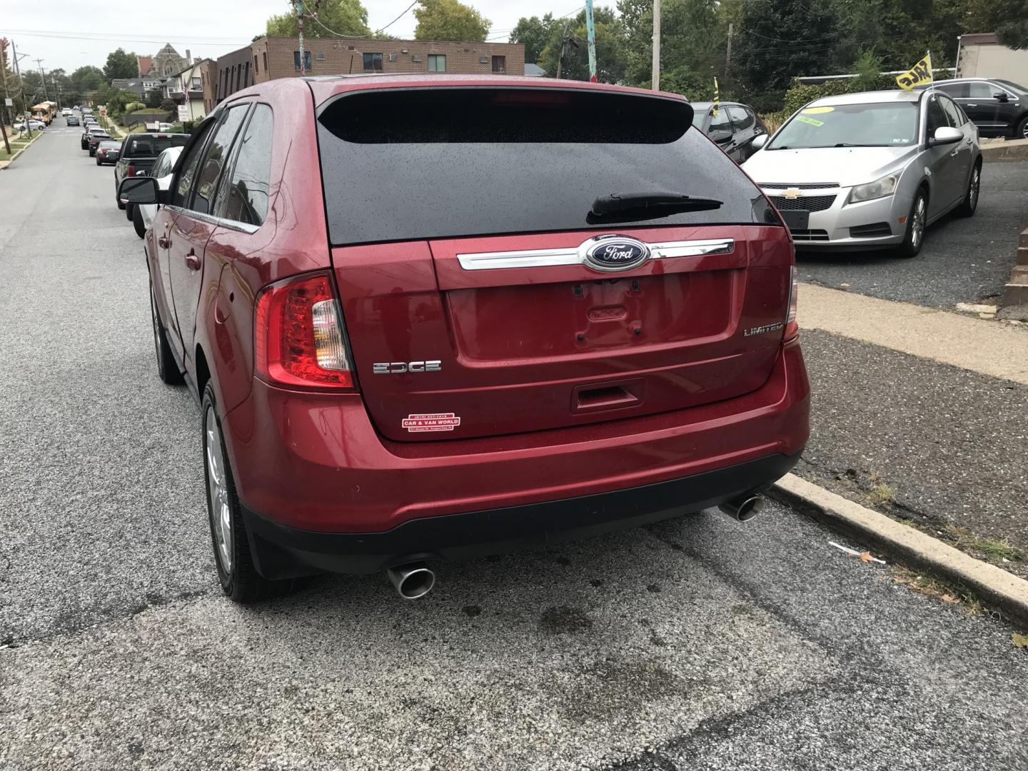 2013 Red /Tan Ford Edge Limited (2FMDK3KC0DB) with an 3.5L V6 DOHC 24V engine, 6-Speed Automatic transmission, located at 577 Chester Pike, Prospect Park, PA, 19076, (610) 237-1015, 39.886154, -75.302338 - 2013 Ford Edge LIMITED: Only 124k miles, big sunroof, screen radio, new PA inspection, runs LIKE NEW! This vehicle comes inspected and has been given a bumper to bumper safety check. It is very clean, reliable, and well maintained. We offer a unique pay plan that is known for being the easiest an - Photo#4