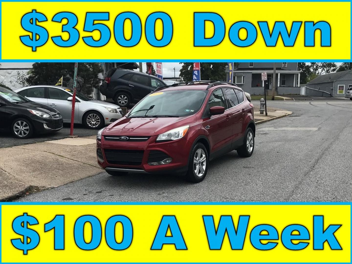 2013 Red /Tan Ford Escape SE AWD (1FMCU9GXXDU) with an 1.6L L4 DOHC 16V engine, 6-Speed Automatic transmission, located at 577 Chester Pike, Prospect Park, PA, 19076, (610) 237-1015, 39.886154, -75.302338 - 2013 Ford Escape SE: Only 110k miles, 4x4, new PA inspection, great on gas, runs LIKE NEW! This vehicle comes inspected and has been given a bumper to bumper safety check. It is very clean, reliable, and well maintained. We offer a unique pay plan that is known for being the easiest and fastest f - Photo#0