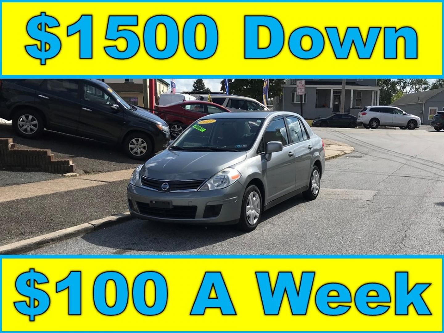 2011 Silver /Gray Nissan Versa 1.8 S Sedan (3N1BC1AP0BL) with an 1.8L L4 DOHC 16V engine, 4-Speed Aut transmission, located at 577 Chester Pike, Prospect Park, PA, 19076, (610) 237-1015, 39.886154, -75.302338 - 2011 Nissan Versa S: Only 122k miles, great on gas, new PA inspection, runs LIKE NEW! This vehicle comes inspected and has been given a bumper to bumper safety check. It is very clean, reliable, and well maintained. We offer a unique pay plan that is known for being the easiest and fastest financ - Photo#0