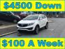 2014 White /Black Kia Sportage LX (KNDPB3AC3E7) with an 2.4L V6 DOHC 24V engine, 6-Speed Automatic transmission, located at 577 Chester Pike, Prospect Park, PA, 19076, (610) 237-1015, 39.886154, -75.302338 - Photo#0