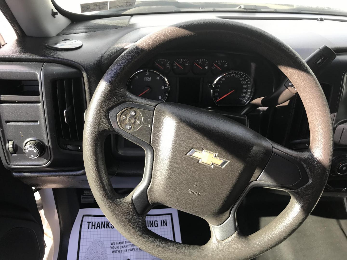 2018 White /Gray Chevrolet Silverado 1500 Work Truck Double Cab (1GCRCNEH6JZ) with an 4.3L V6 OHV 12V engine, 6A transmission, located at 577 Chester Pike, Prospect Park, PA, 19076, (610) 237-1015, 39.886154, -75.302338 - Photo#10