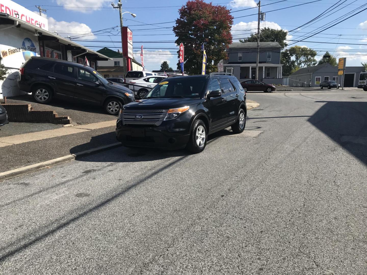 2014 Black /Gray Ford Explorer 4WD (1FM5K8B81EG) with an 3.5L V6 DOHC 24V engine, 6-Speed Automatic transmission, located at 577 Chester Pike, Prospect Park, PA, 19076, (610) 237-1015, 39.886154, -75.302338 - 2014 Ford Explorer: 3rd row seating, 4x4, new PA inspection, SUPER CLEAN, runs LIKE NEW! This vehicle comes inspected and has been given a bumper to bumper safety check. It is very clean, reliable, and well maintained. We offer a unique pay plan that is known for being the easiest and fastest fin - Photo#1