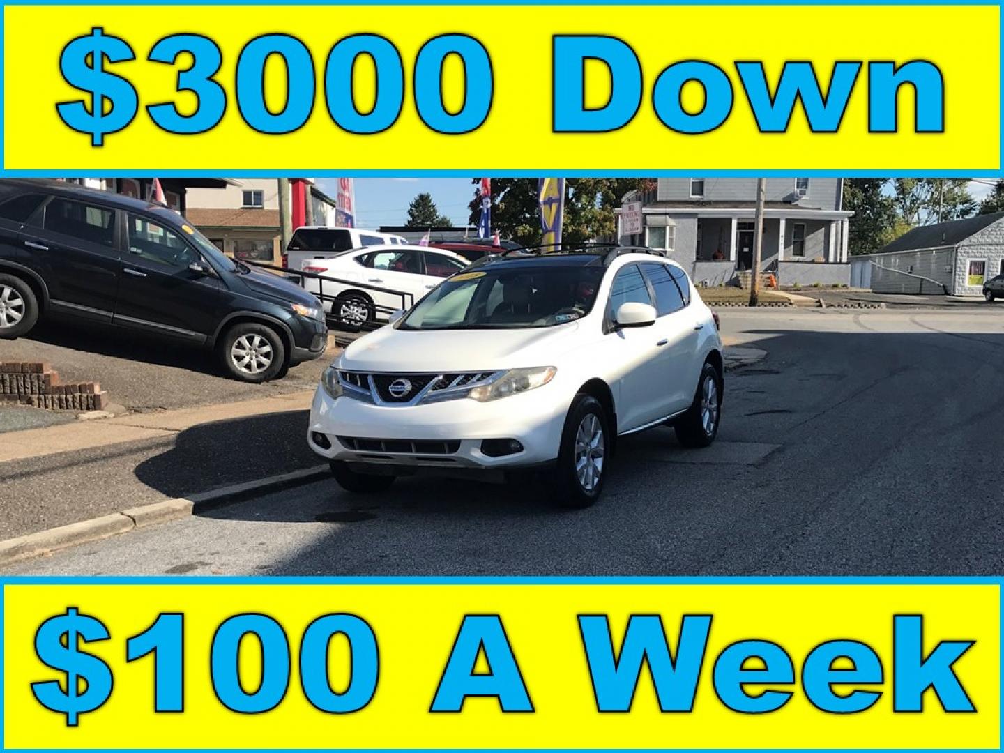 2013 White /Beige Nissan Murano SL (JN8AZ1MU5DW) with an 3.5L V6 DOHC 24V engine, Continuously Variable Transmission transmission, located at 577 Chester Pike, Prospect Park, PA, 19076, (610) 237-1015, 39.886154, -75.302338 - Photo#0