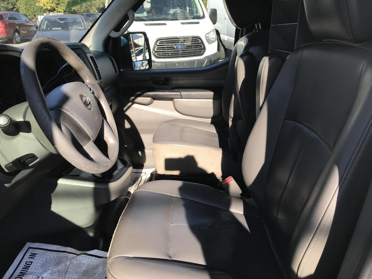 2015 White /Gray Nissan NV Cargo 2500 HD S V6 High Roof (1N6BF0LY6FN) with an 4.0L V6 engine, 5A transmission, located at 577 Chester Pike, Prospect Park, PA, 19076, (610) 237-1015, 39.886154, -75.302338 - 2015 Nissan NV 2500 High Roof: Only 139k miles, ladder racks, multiple pieces of shelving, partition, new PA inspection, FLEET MAINTAINED! This vehicle comes inspected and has been given a bumper to bumper safety check. It is very clean, reliable, and well maintained. We offer a unique pay plan t - Photo#8