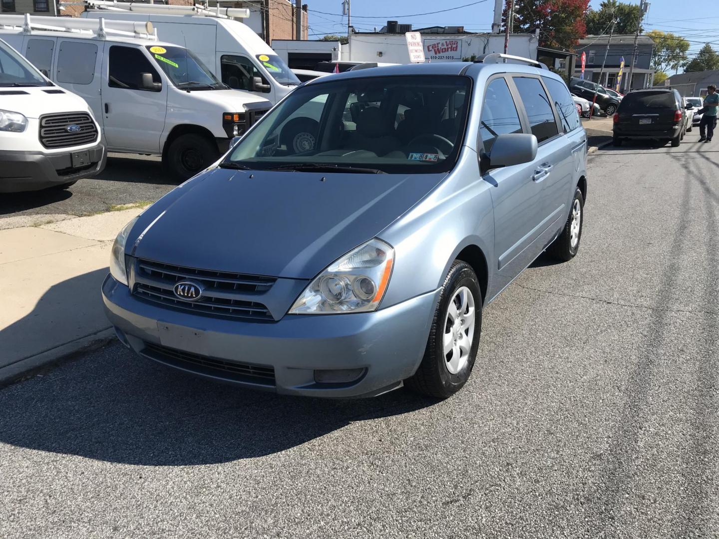 2010 Blue /Gray Kia Sedona Base SWB (KNDMG4C39A6) with an 3.8L V6 DOHC 24V engine, 5-Speed Automatic transmission, located at 577 Chester Pike, Prospect Park, PA, 19076, (610) 237-1015, 39.886154, -75.302338 - 2010 Kia Sedona: new PA inspection, SUPER CLEAN, runs LIKE NEW! This vehicle comes inspected and has been given a bumper to bumper safety check. It is very clean, reliable, and well maintained. We offer a unique pay plan that is known for being the easiest and fastest financing option in the PA a - Photo#1