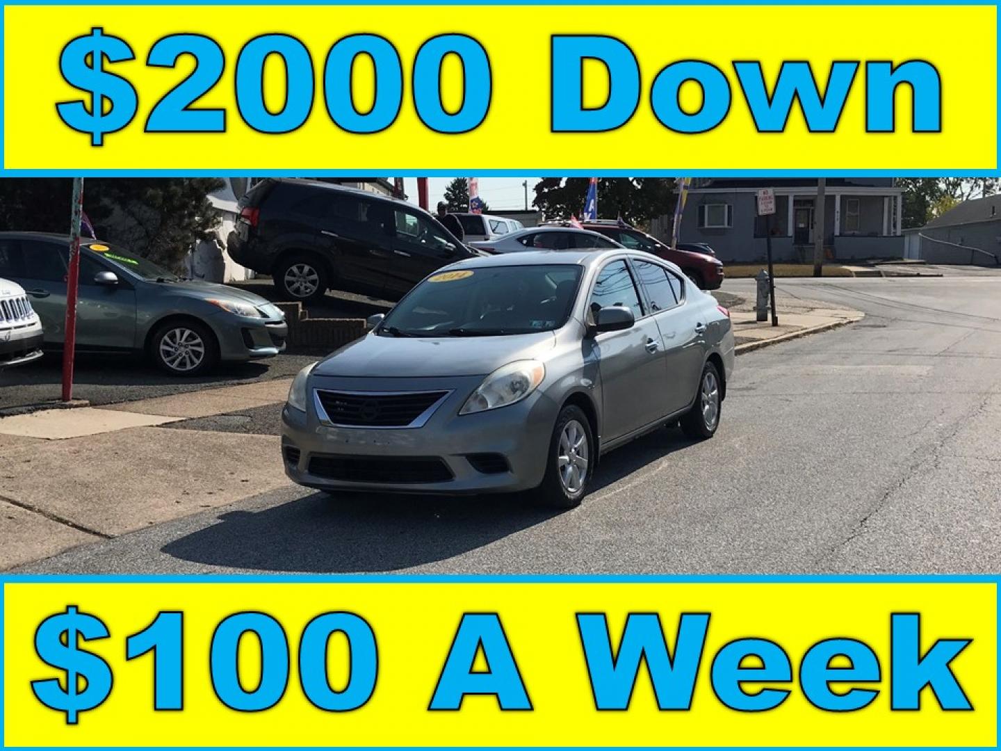 2014 Gray /Gray Nissan Versa 1.6 S 5M (3N1CN7AP0EL) with an 1.6L L4 DOHC 16V engine, Automatic transmission, located at 577 Chester Pike, Prospect Park, PA, 19076, (610) 237-1015, 39.886154, -75.302338 - 2014 Nissan Versa: Only 97k miles, new PA inspection, great on gas, runs LIKE NEW! This vehicle comes inspected and has been given a bumper to bumper safety check. It is very clean, reliable, and well maintained. We offer a unique pay plan that is known for being the easiest and fastest financing - Photo#0