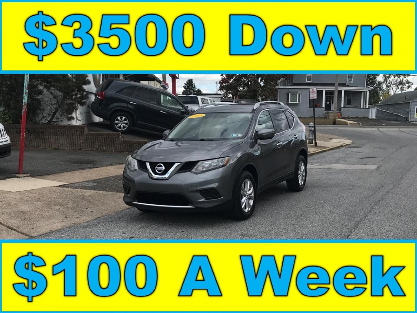 2014 Gray /Gray Nissan Rogue S AWD (5N1AT2MV2EC) with an 2.5L L4 DOHC 16V engine, Continuously Variable Transmission transmission, located at 577 Chester Pike, Prospect Park, PA, 19076, (610) 237-1015, 39.886154, -75.302338 - Photo#0