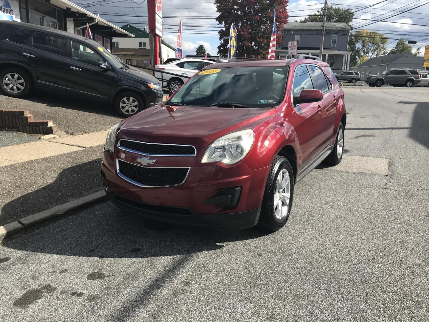 2010 Red /Gray Chevrolet Equinox LT1 AWD (2CNFLEEW9A6) with an 2.4L L4 DOHC 16V engine, 6-Speed Automatic transmission, located at 577 Chester Pike, Prospect Park, PA, 19076, (610) 237-1015, 39.886154, -75.302338 - 2010 Chevrolet Equinox LT: Only 120k miles, AWD, new PA inspection, runs EXCELLENT! This vehicle comes inspected and has been given a bumper to bumper safety check. It is very clean, reliable, and well maintained. We offer a unique pay plan that is known for being the easiest and fastest financin - Photo#2