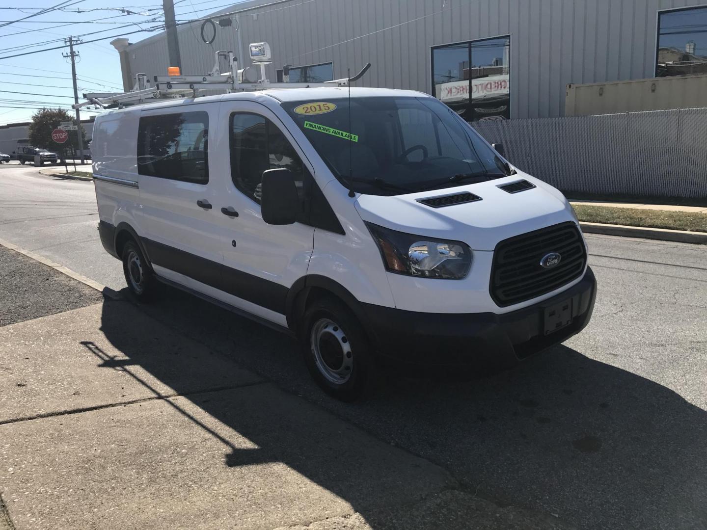 2015 White /Gray Ford Transit 150 Van Low Roof w/Sliding Pass. 130-in. WB (1FTNE1YM2FK) with an 3.7L V6 DOHC 24V engine, 6-Speed Automatic transmission, located at 577 Chester Pike, Prospect Park, PA, 19076, (610) 237-1015, 39.886154, -75.302338 - 2015 Ford Transit 150 Low Roof: Only 131k miles, drop down ladder racks, shelving, partition, new PA inspection, FLEET MAINTAINED, runs LIKE NEW! This vehicle comes inspected and has been given a bumper to bumper safety check. It is very clean, reliable, and well maintained. We offer a unique pay - Photo#3