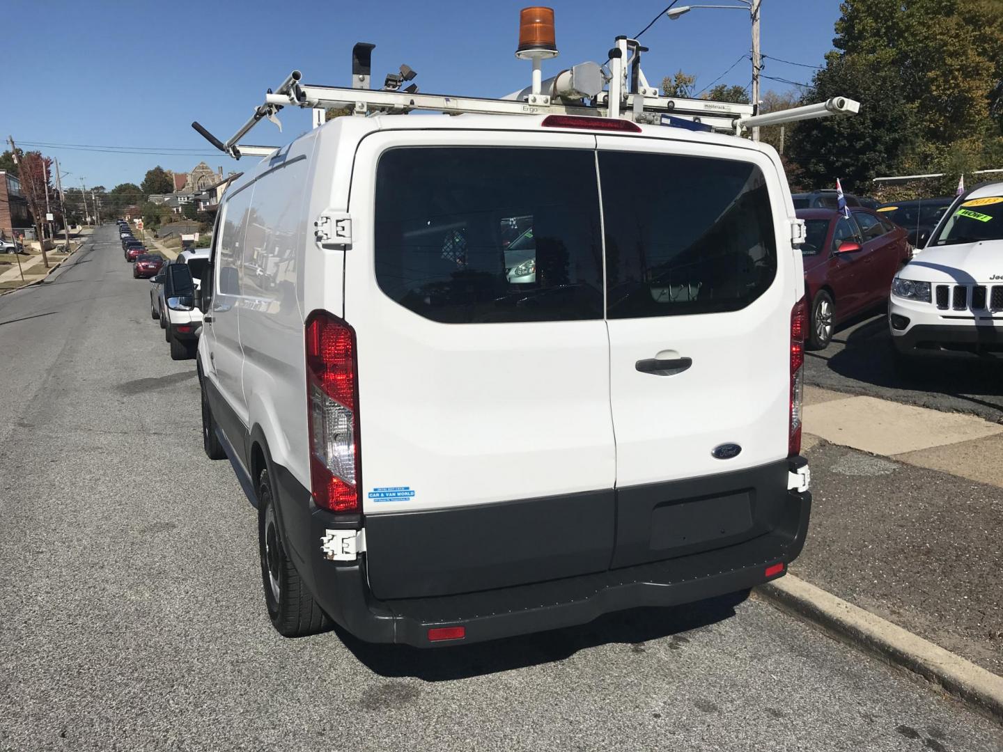 2015 White /Gray Ford Transit 150 Van Low Roof w/Sliding Pass. 130-in. WB (1FTNE1YM2FK) with an 3.7L V6 DOHC 24V engine, 6-Speed Automatic transmission, located at 577 Chester Pike, Prospect Park, PA, 19076, (610) 237-1015, 39.886154, -75.302338 - Photo#5