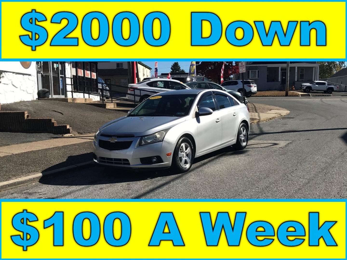 2014 Silver /Gray Chevrolet Cruze 1LT Auto (1G1PC5SB6E7) with an 1.4L L4 DOHC 16V TURBO engine, 6-Speed Automatic transmission, located at 577 Chester Pike, Prospect Park, PA, 19076, (610) 237-1015, 39.886154, -75.302338 - Photo#0