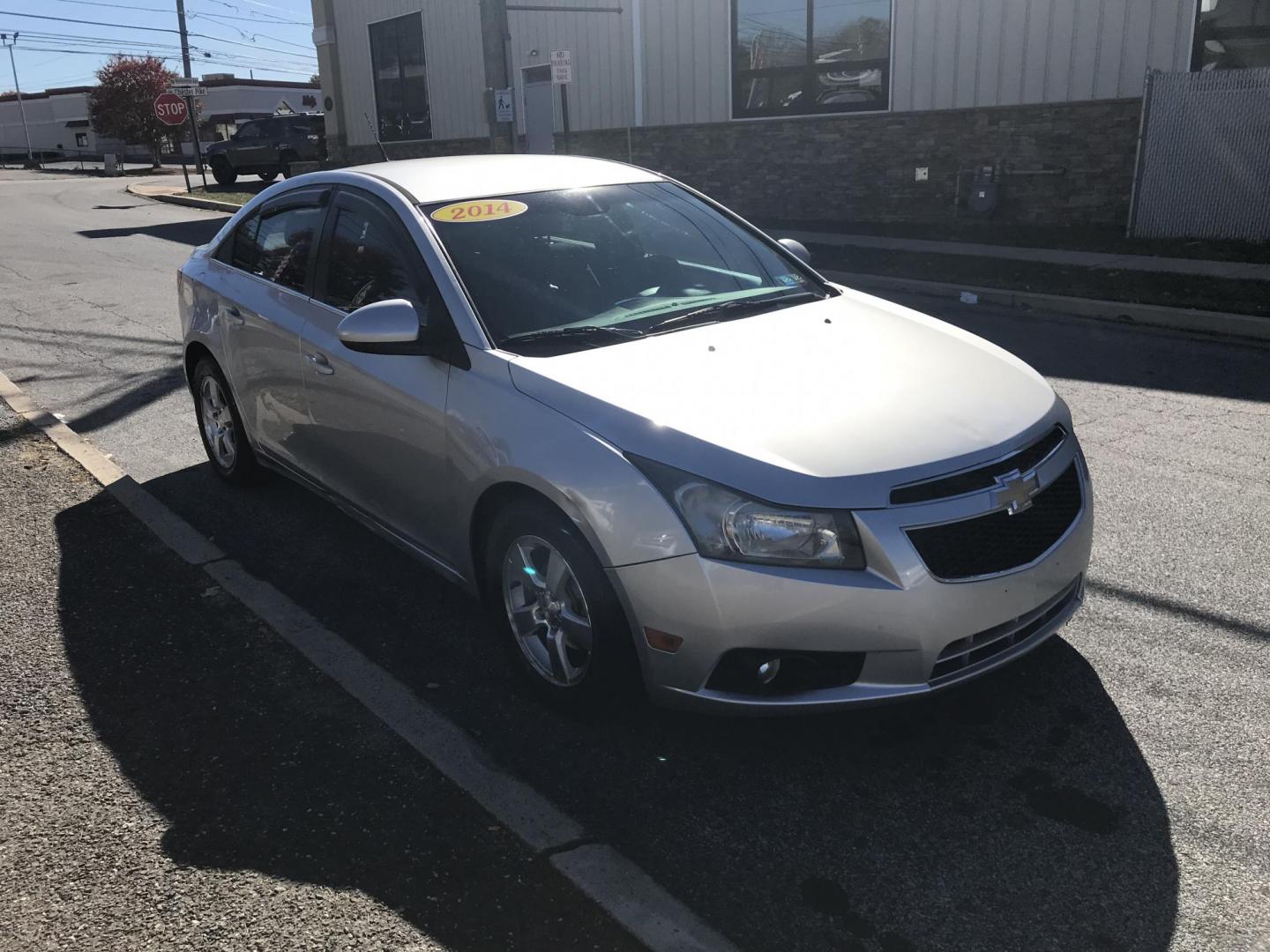 2014 Silver /Gray Chevrolet Cruze 1LT Auto (1G1PC5SB6E7) with an 1.4L L4 DOHC 16V TURBO engine, 6-Speed Automatic transmission, located at 577 Chester Pike, Prospect Park, PA, 19076, (610) 237-1015, 39.886154, -75.302338 - Photo#3