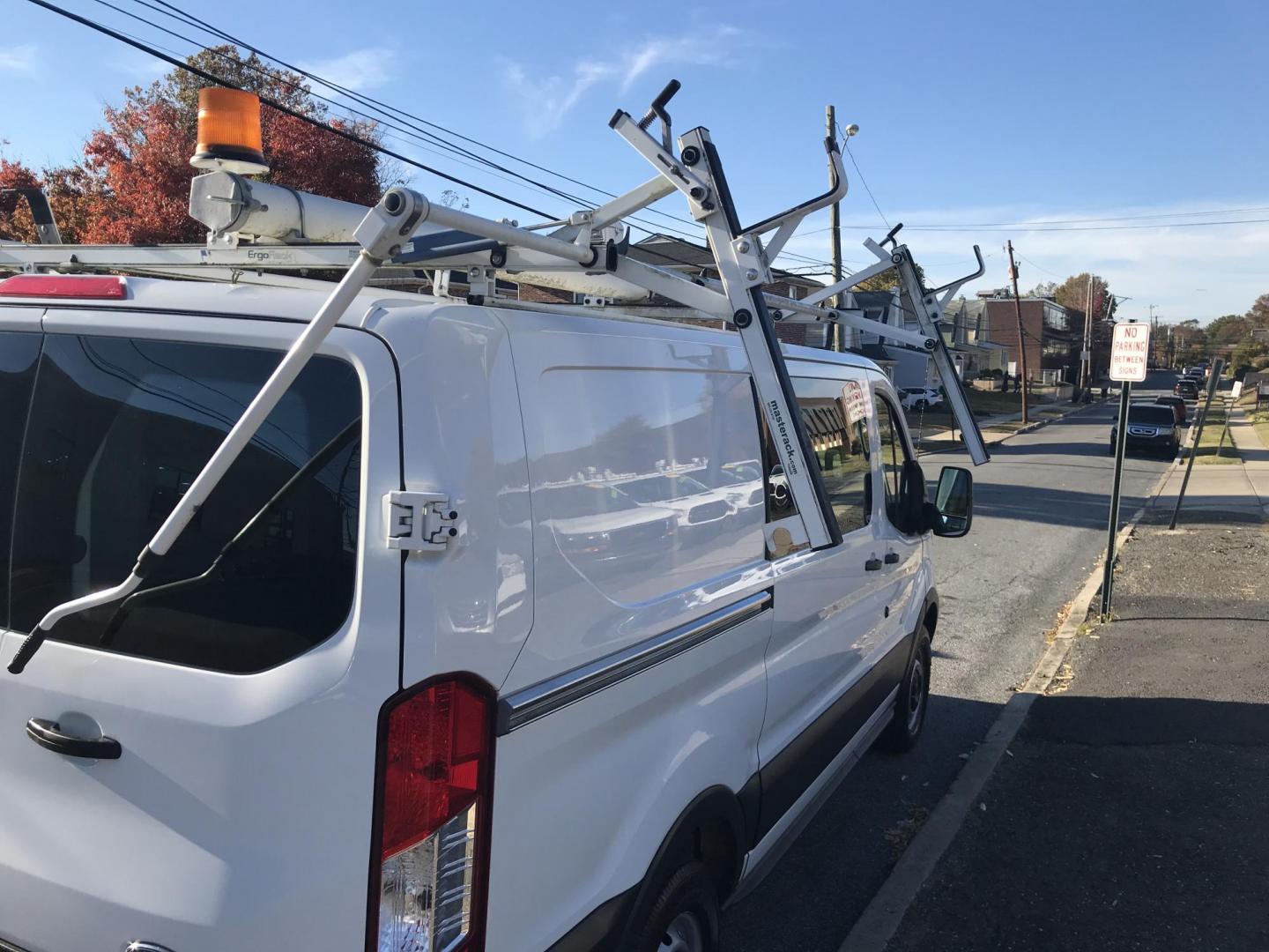 2015 White /Gray Ford Transit 150 Van Med. Roof w/Sliding Pass. 130-in. WB (1FTNE1YMXFK) with an 3.7L V6 DOHC 24V engine, 6-Speed Automatic transmission, located at 577 Chester Pike, Prospect Park, PA, 19076, (610) 237-1015, 39.886154, -75.302338 - Photo#4