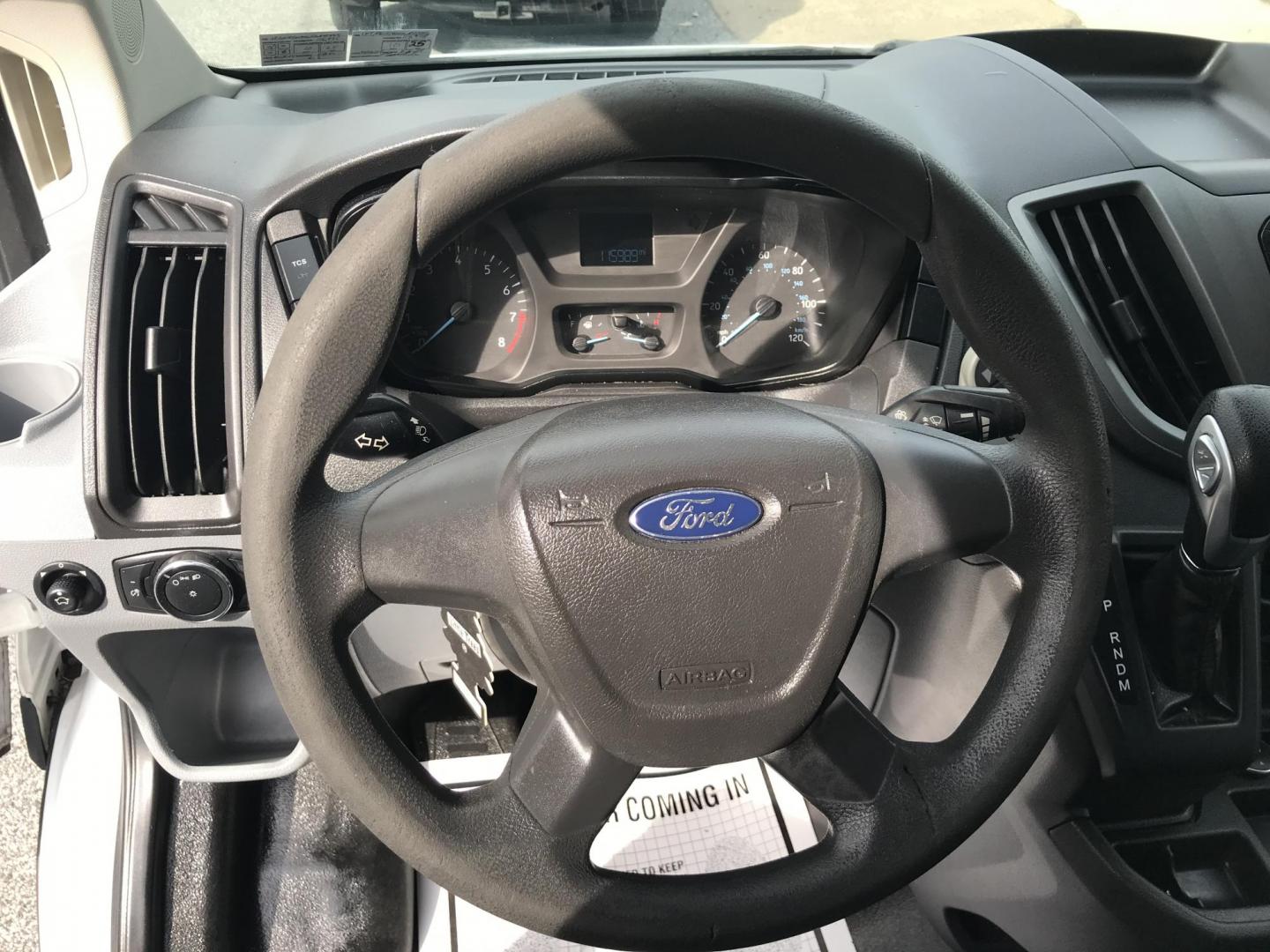 2015 White /Gray Ford Transit 150 Van Med. Roof w/Sliding Pass. 130-in. WB (1FTNE1YM0FK) with an 3.7L V6 DOHC 24V engine, 6-Speed Automatic transmission, located at 577 Chester Pike, Prospect Park, PA, 19076, (610) 237-1015, 39.886154, -75.302338 - Photo#11