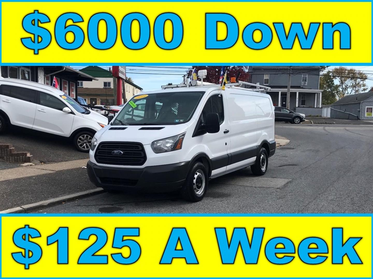 2015 White /Gray Ford Transit 150 Van Low Roof w/Sliding Pass. 130-in. WB (1FTNE1YM0FK) with an 3.7L V6 DOHC 24V engine, 6-Speed Automatic transmission, located at 577 Chester Pike, Prospect Park, PA, 19076, (610) 237-1015, 39.886154, -75.302338 - 2015 Ford Transit 150 Low Roof: Only 115k miles, drop down ladder racks, shelving, partition, new PA inspection, FLEET MAINTAINED! This vehicle comes inspected and has been given a bumper to bumper safety check. It is very clean, reliable, and well maintained. We offer a unique pay plan that is k - Photo#0