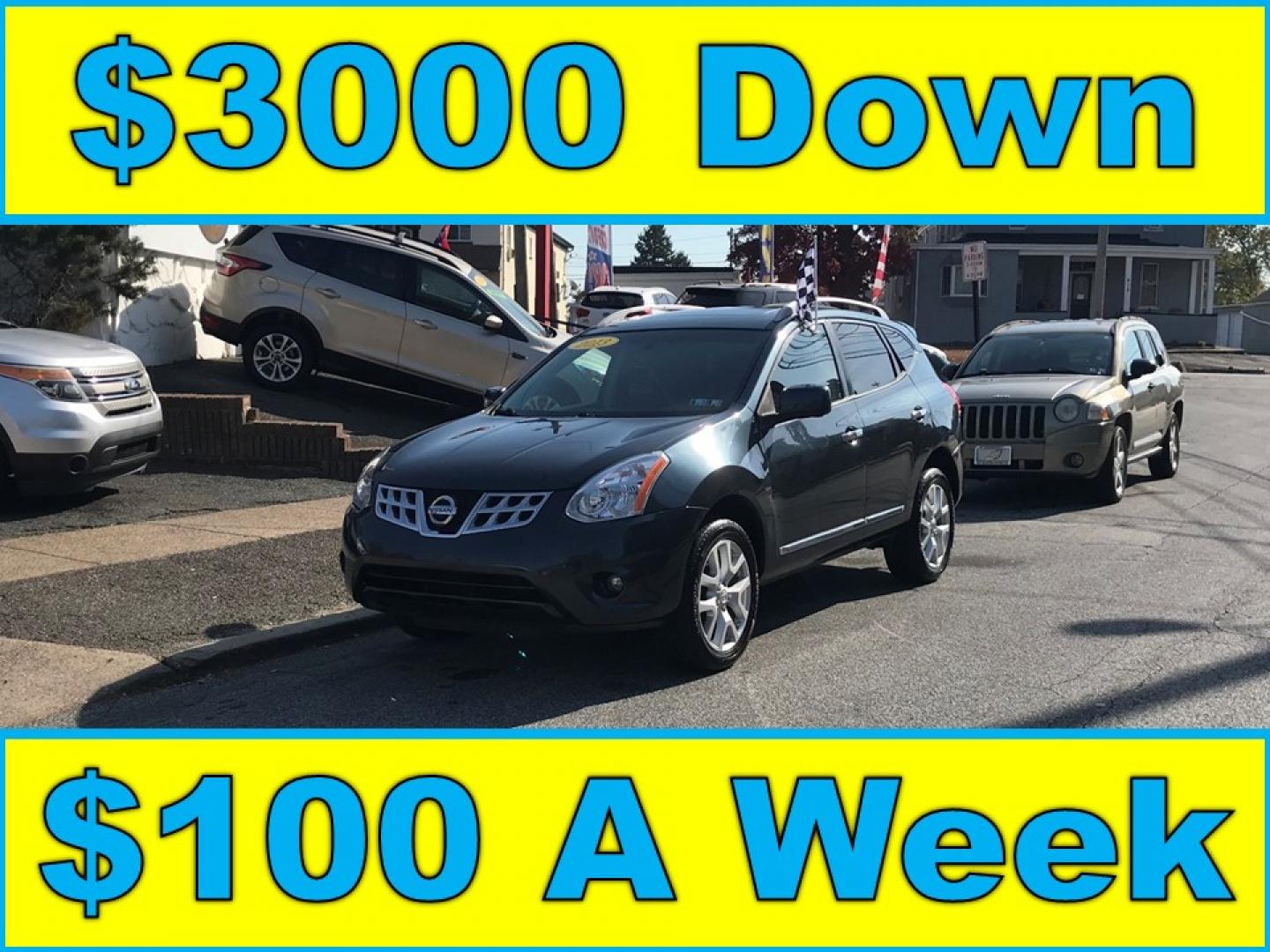 2013 Blue /Black Nissan Rogue SL AWD (JN8AS5MV3DW) with an 2.5L L4 DOHC 16V engine, Continuously Variable Transmission transmission, located at 577 Chester Pike, Prospect Park, PA, 19076, (610) 237-1015, 39.886154, -75.302338 - Photo#0