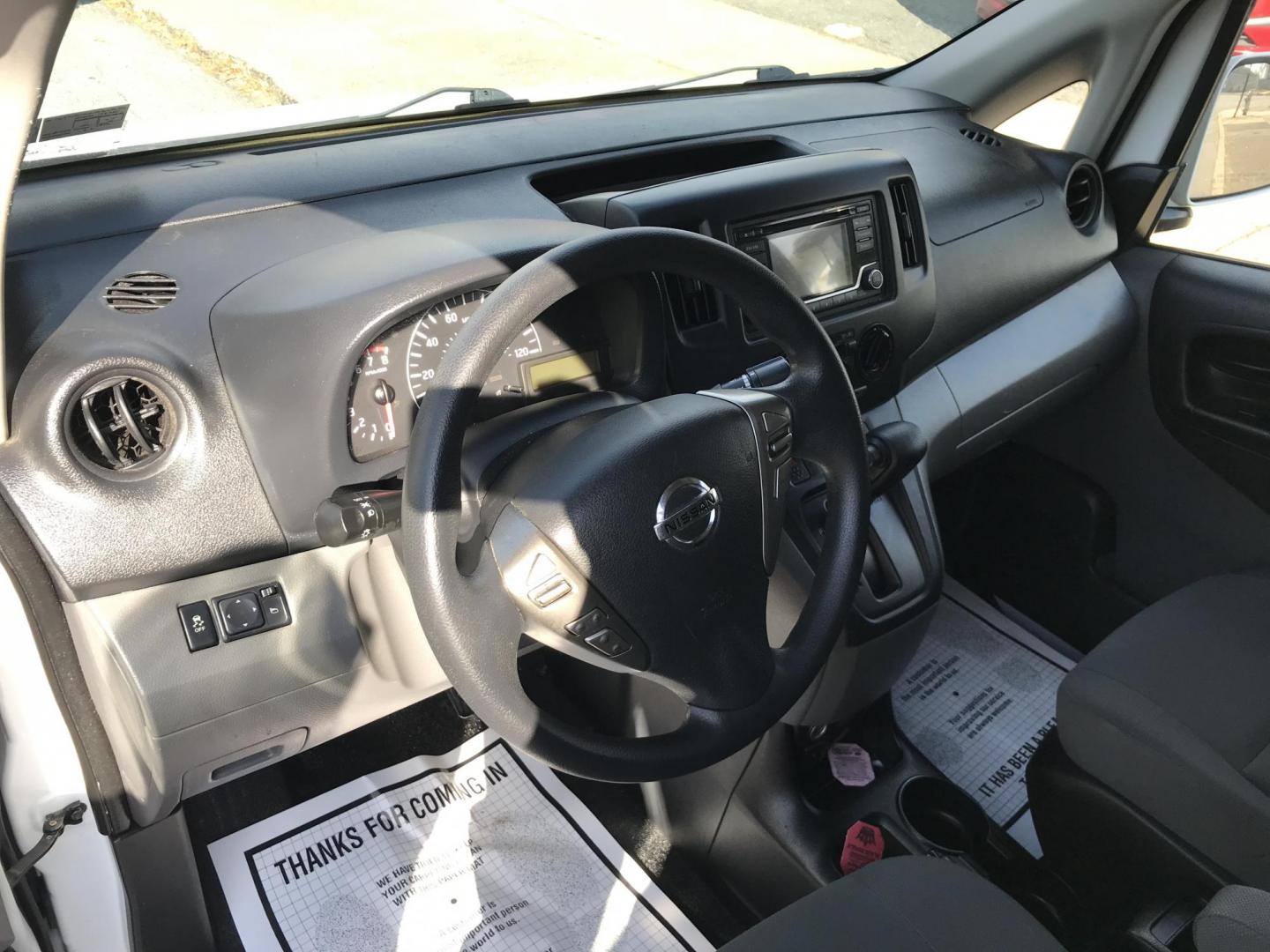 2018 White /Gray Nissan NV200 SV (3N6CM0KNXJK) with an 2.0L L4 DOHC 16V engine, CVT transmission, located at 577 Chester Pike, Prospect Park, PA, 19076, (610) 237-1015, 39.886154, -75.302338 - 2018 Nissan NV 200 SV: Only 133k miles, no side windows, partition, new PA inspection, great on gas, FLEET MAINTAINED! This vehicle comes inspected and has been given a bumper to bumper safety check. It is very clean, reliable, and well maintained. We offer a unique pay plan that is known for bei - Photo#11