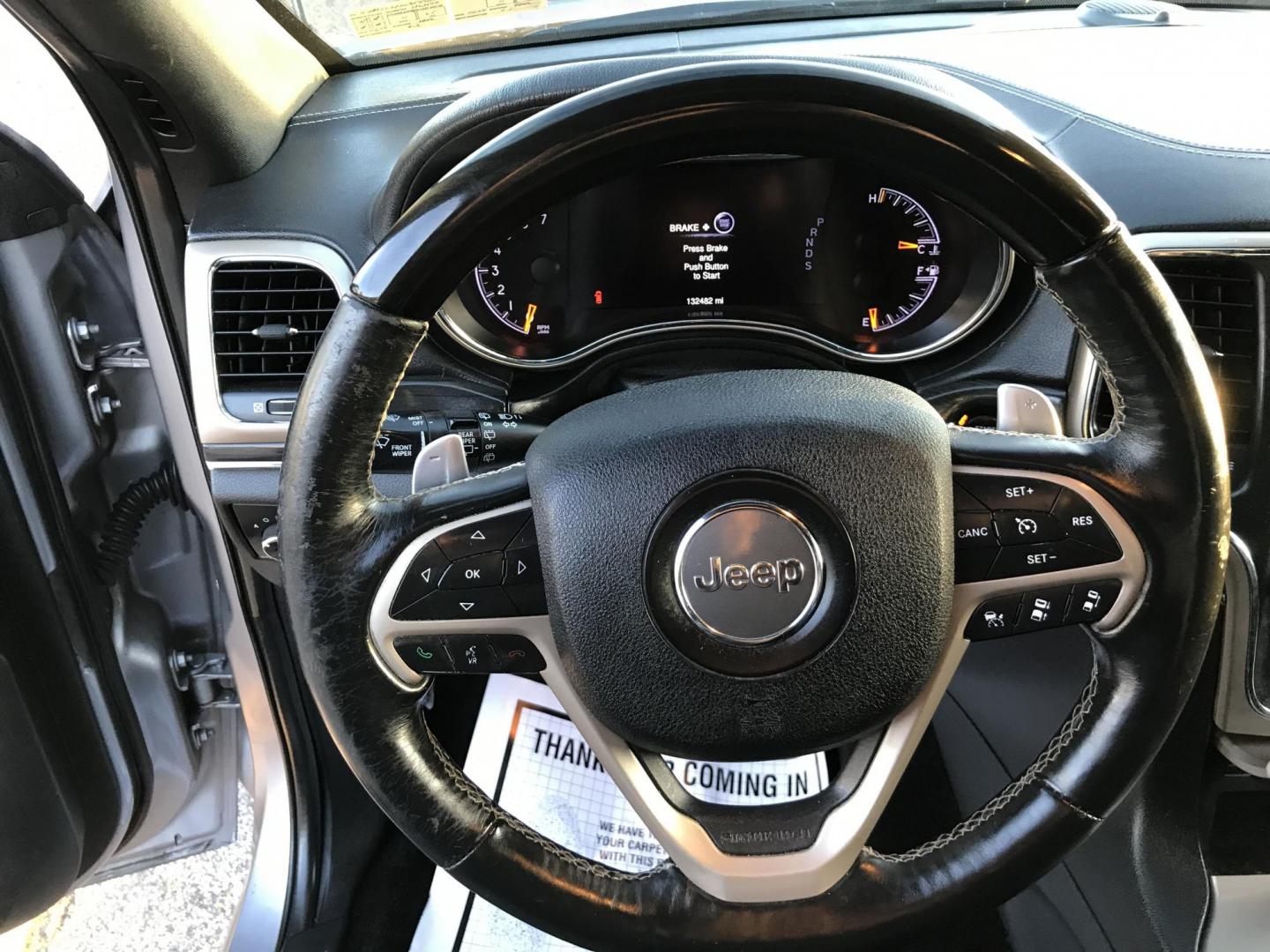 2015 Silver /Black Jeep Grand Cherokee Overland 4WD (1C4RJFCT3FC) with an 5.7L V8 OHV 16V engine, 8-Speed Automatic transmission, located at 577 Chester Pike, Prospect Park, PA, 19076, (610) 237-1015, 39.886154, -75.302338 - Photo#14