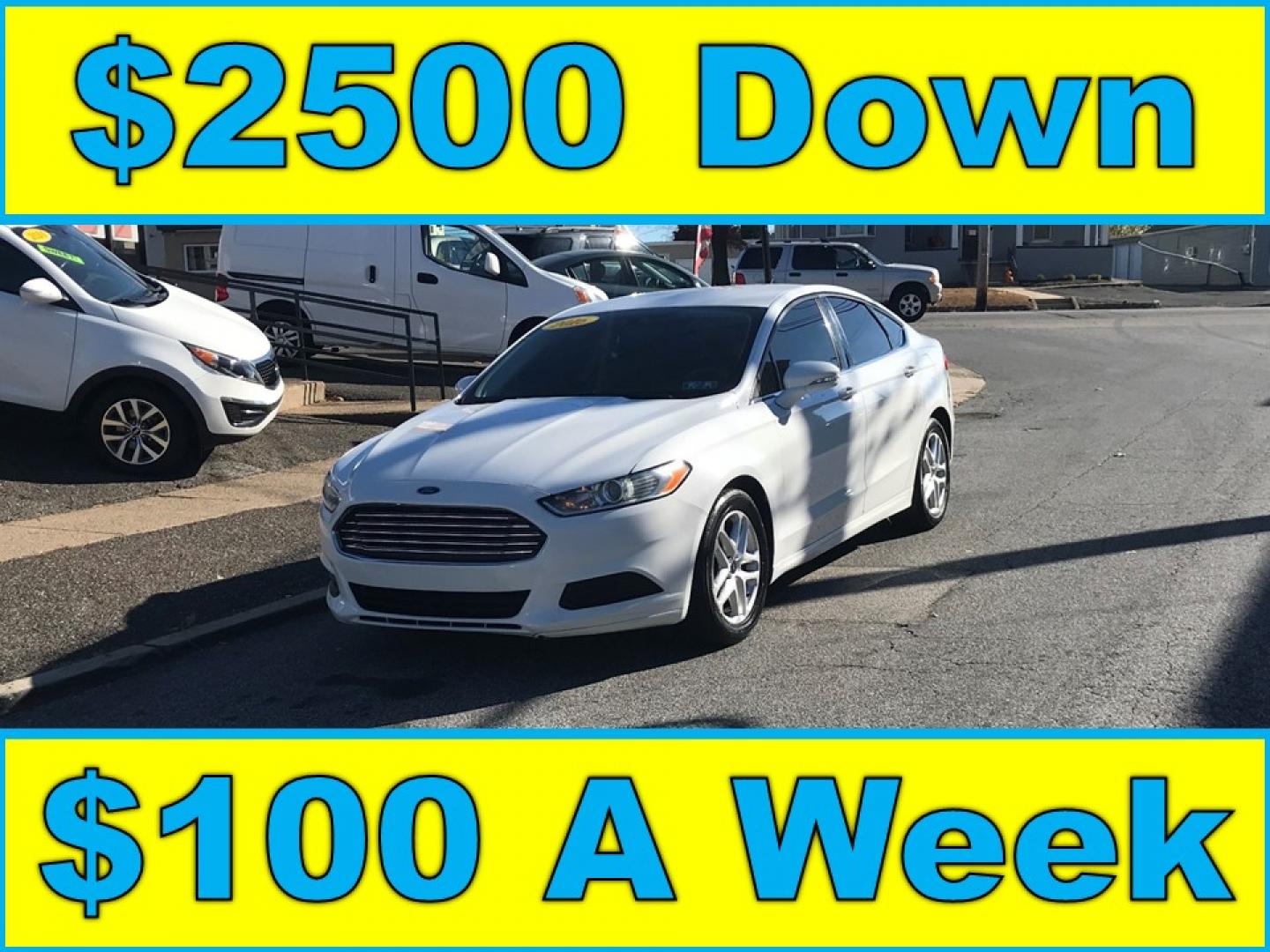 2016 White /Gray Ford Fusion SE (3FA6P0H79GR) with an 2.5L L4 DOHC 16V engine, 6-Speed Automatic transmission, located at 577 Chester Pike, Prospect Park, PA, 19076, (610) 237-1015, 39.886154, -75.302338 - 2016 Ford Fusion SE: new PA inspection, great on gas, SUPER CLEAN, runs LIKE NEW! This vehicle comes inspected and has been given a bumper to bumper safety check. It is very clean, reliable, and well maintained. We offer a unique pay plan that is known for being the easiest and fastest financing - Photo#0