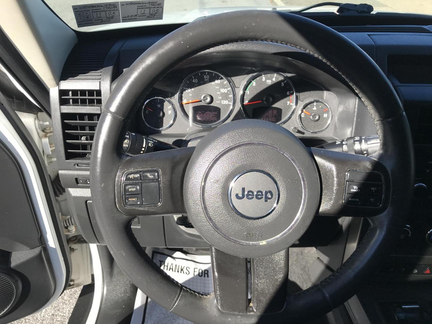 2012 White /Gray Jeep Liberty Sport 4WD (1C4PJMAK2CW) with an 3.7L V6 SOHC 12V engine, 4-Speed Automatic transmission, located at 577 Chester Pike, Prospect Park, PA, 19076, (610) 237-1015, 39.886154, -75.302338 - 2012 Jeep Liberty Sport: 4x4, sunroof, new PA inspection, SUPER CLEAN! This vehicle comes inspected and has been given a bumper to bumper safety check. It is very clean, reliable, and well maintained. We offer a unique pay plan that is known for being the easiest and fastest financing option in t - Photo#14