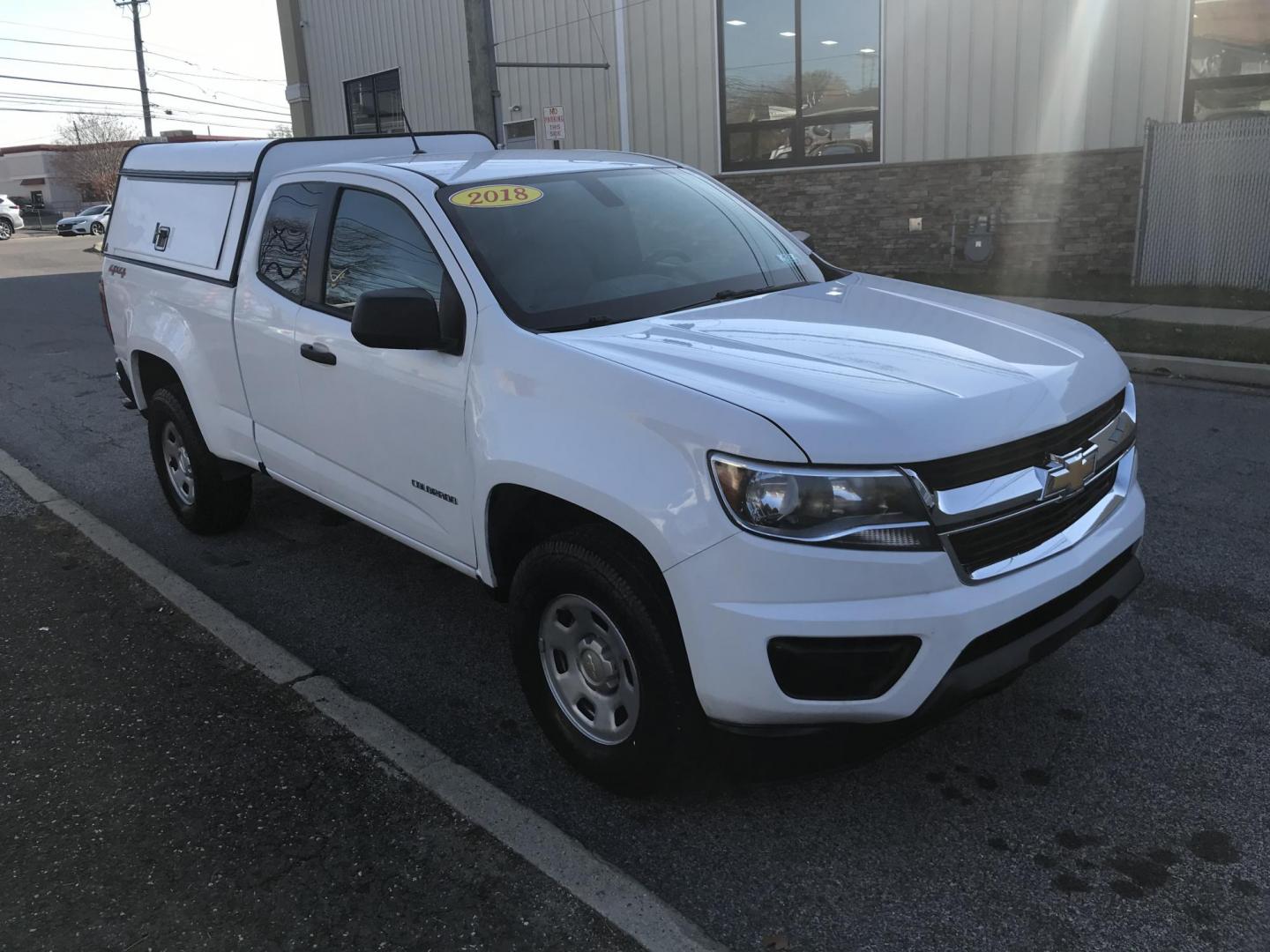 2018 White /Gray Chevrolet Colorado Work Truck Ext. Cab 4WD (1GCHTBEA0J1) with an 2.5L L4 DOHC 16V GAS engine, 6A transmission, located at 577 Chester Pike, Prospect Park, PA, 19076, (610) 237-1015, 39.886154, -75.302338 - 2018 Chevrolet Colorado: 4x4, extended cab, new PA inspection, backup camera, FLEET MAINTAINED, runs LIKE NEW! This vehicle comes inspected and has been given a bumper to bumper safety check. It is very clean, reliable, and well maintained. We offer a unique pay plan that is known for being the e - Photo#3