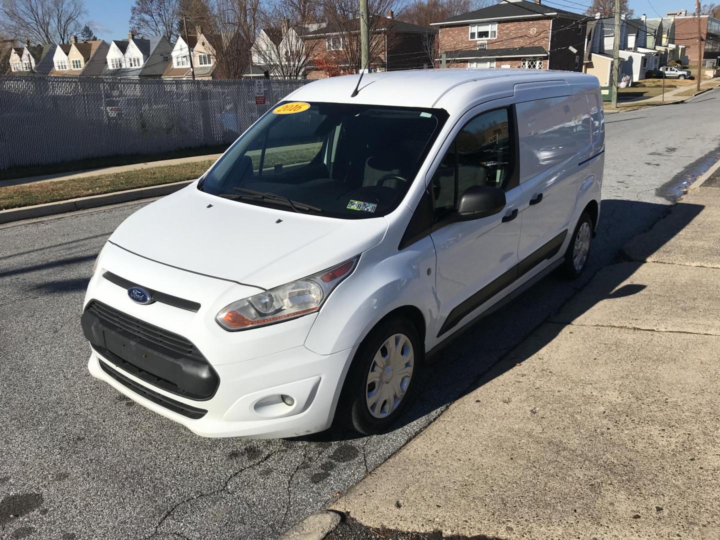 2016 White /Gray Ford Transit Connect Cargo Van XLT LWB (NM0LS7F72G1) with an 2.5L L4 DOHC 16V engine, 6A transmission, located at 577 Chester Pike, Prospect Park, PA, 19076, (610) 237-1015, 39.886154, -75.302338 - Photo#2