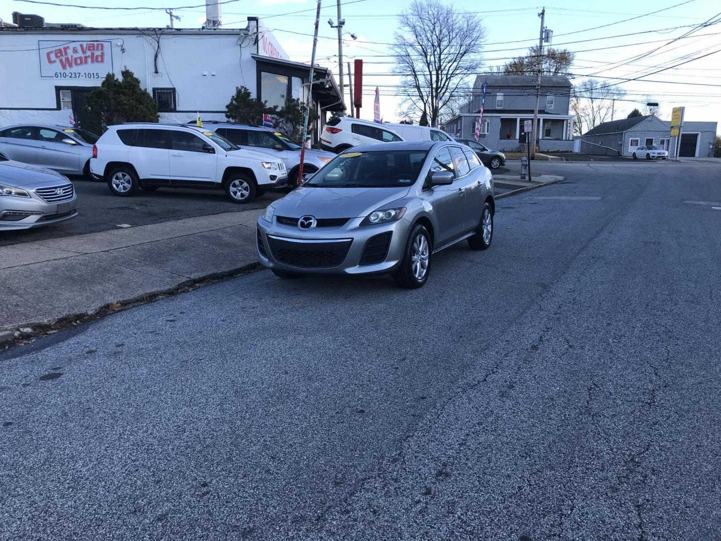 2011 Gray /Gray Mazda CX-7 s Touring AWD (JM3ER4CL3B0) with an 2.3L L4 DOHC 16V TURBO engine, 6-Speed Automatic transmission, located at 577 Chester Pike, Prospect Park, PA, 19076, (610) 237-1015, 39.886154, -75.302338 - Photo#1