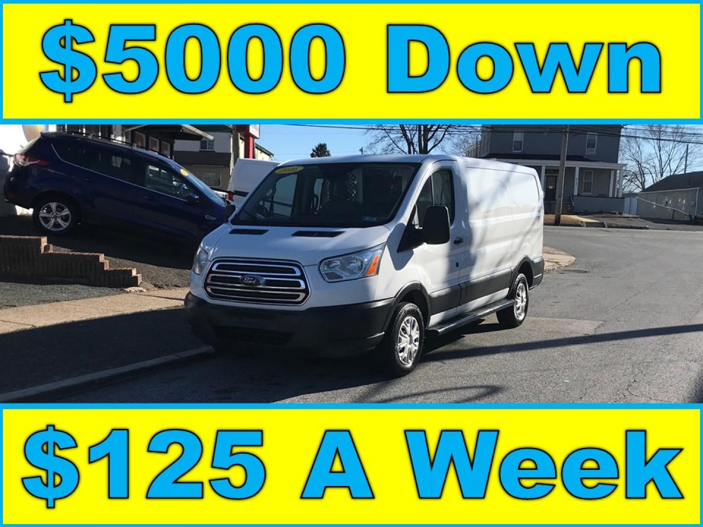 2016 White /Gray Ford Transit 250 Van Low Roof 60/40 Pass.130-in. WB (1FTYR1ZM7GK) with an 3.7L V6 DOHC 24V engine, 6A transmission, located at 577 Chester Pike, Prospect Park, PA, 19076, (610) 237-1015, 39.886154, -75.302338 - 2016 Ford Transit 250 Low Roof: shelving, new PA inspection, partition, FLEET MAINTAINED, runs LIKE NEW! This vehicle comes inspected and has been given a bumper to bumper safety check. It is very clean, reliable, and well maintained. We offer a unique pay plan that is known for being the easiest - Photo#0