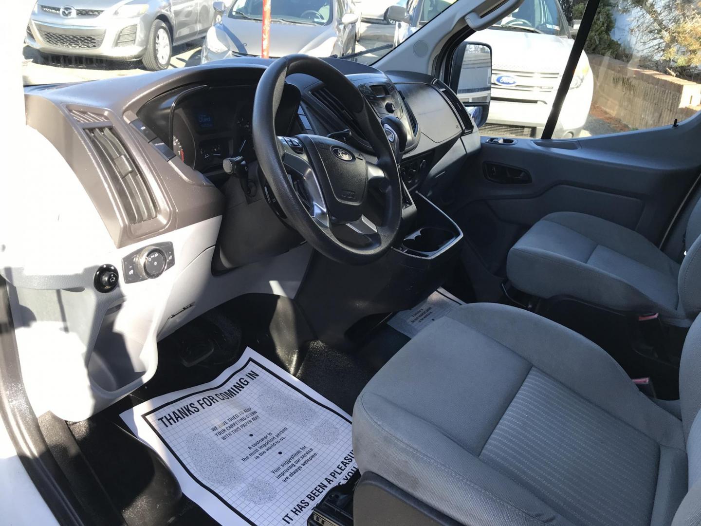 2016 White /Gray Ford Transit 250 Van Low Roof 60/40 Pass.130-in. WB (1FTYR1ZM7GK) with an 3.7L V6 DOHC 24V engine, 6A transmission, located at 577 Chester Pike, Prospect Park, PA, 19076, (610) 237-1015, 39.886154, -75.302338 - 2016 Ford Transit 250 Low Roof: shelving, new PA inspection, partition, FLEET MAINTAINED, runs LIKE NEW! This vehicle comes inspected and has been given a bumper to bumper safety check. It is very clean, reliable, and well maintained. We offer a unique pay plan that is known for being the easiest - Photo#25