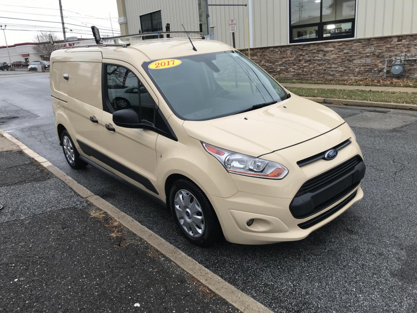 2017 Tan /Gray Ford Transit Connect Cargo Van XLT (NM0LS7F74H1) with an 2.5L L4 DOHC 16V engine, 6A transmission, located at 577 Chester Pike, Prospect Park, PA, 19076, (610) 237-1015, 39.886154, -75.302338 - Photo#3