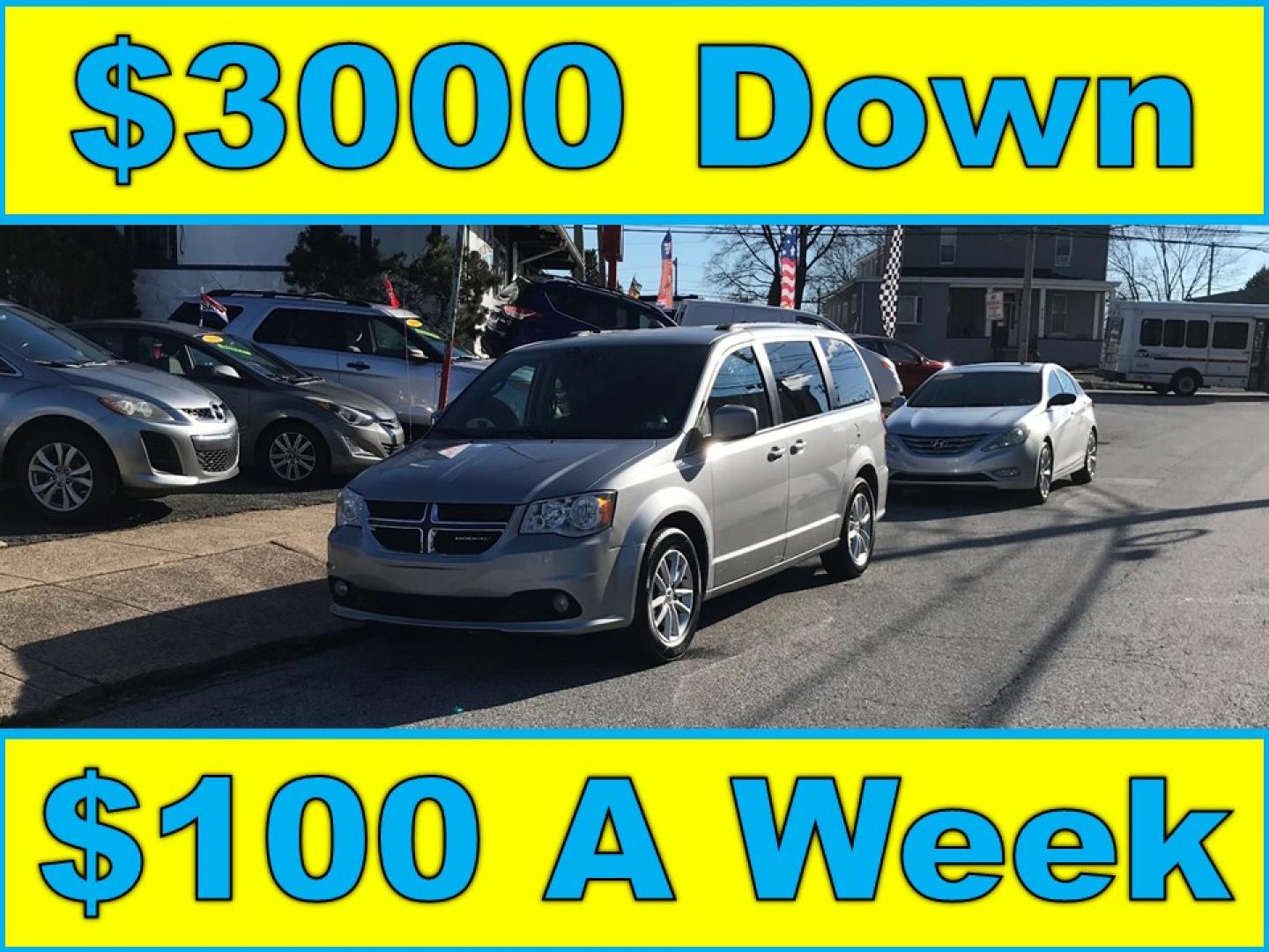 2019 Silver /Black Dodge Grand Caravan SXT (2C4RDGCG6KR) with an 3.6L V6 DOHC 24V engine, 6A transmission, located at 577 Chester Pike, Prospect Park, PA, 19076, (610) 237-1015, 39.886154, -75.302338 - Photo#0