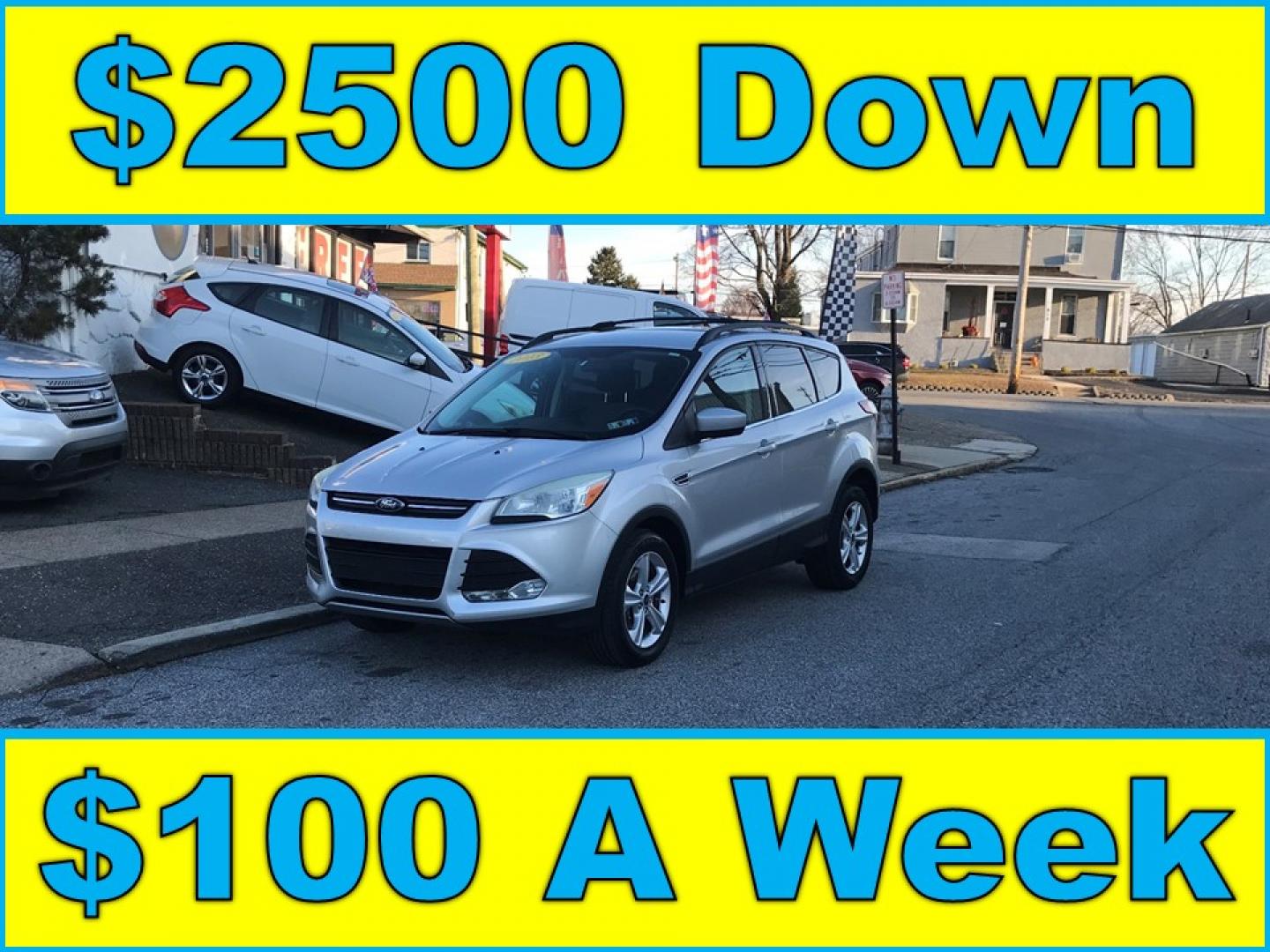 2013 Silver /Gray Ford Escape SE (1FMCU0GX9DU) with an 1.6L L4 DOHC 16V engine, 6-Speed Automatic transmission, located at 577 Chester Pike, Prospect Park, PA, 19076, (610) 237-1015, 39.886154, -75.302338 - 2013 Ford Escape SE: Only 121k miles, navigation system, new PA inspection, great on gas, SUPER CLEAN! This vehicle comes inspected and has been given a bumper to bumper safety check. It is very clean, reliable, and well maintained. We offer a unique pay plan that is known for being the easiest a - Photo#0