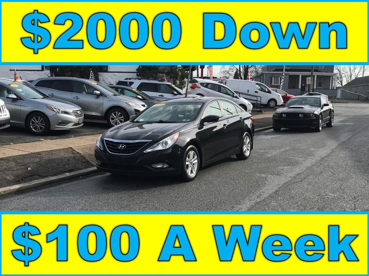 2013 Black /Gray Hyundai Sonata GLS (5NPEB4AC4DH) with an 2.4L L4 DOHC 16V engine, 6-Speed Automatic transmission, located at 577 Chester Pike, Prospect Park, PA, 19076, (610) 237-1015, 39.886154, -75.302338 - Photo#0