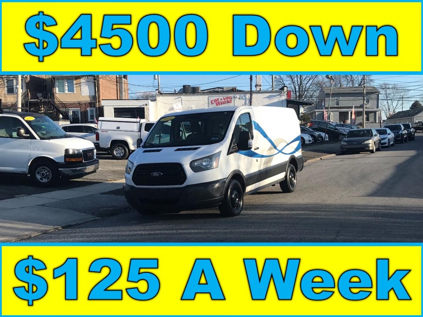 2015 White /Gray Ford Transit 150 Van Low Roof w/Sliding Pass. 130-in. WB (1FTNE1YM3FK) with an 3.7L V6 DOHC 24V engine, 6-Speed Automatic transmission, located at 577 Chester Pike, Prospect Park, PA, 19076, (610) 237-1015, 39.886154, -75.302338 - 2015 Ford Transit 150 Low Roof: New PA inspection, great for work, runs EXCELLENT! This vehicle comes inspected and has been given a bumper to bumper safety check. It is very clean, reliable, and well maintained. We offer a unique pay plan that is known for being the easiest and fastest financing - Photo#0