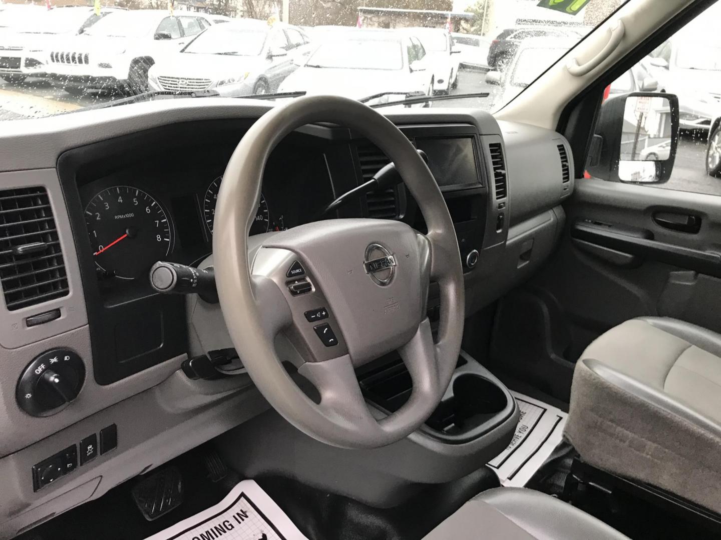 2019 White /Gray Nissan NV Cargo 2500 HD S V6 (1N6BF0KY9KN) with an 4.0L V6 engine, 5A transmission, located at 577 Chester Pike, Prospect Park, PA, 19076, (610) 237-1015, 39.886154, -75.302338 - 2019 Nissan NV 2500 Cargo Van: Backup camera, multiple pieces of shelving, no side or rear windows, aux port, new PA inspection, FLEET MAINTAINED, runs LIKE NEW! This vehicle comes inspected and has been given a bumper to bumper safety check. It is very clean, reliable, and well maintained. We of - Photo#11