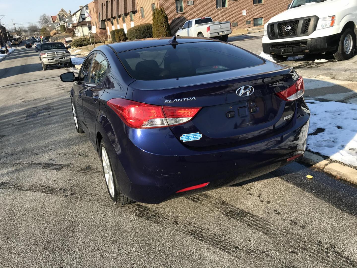 2013 Blue /Gray Hyundai Elantra Limited (5NPDH4AE5DH) with an 1.8L L4 DOHC 16V engine, 6-Speed Automatic transmission, located at 577 Chester Pike, Prospect Park, PA, 19076, (610) 237-1015, 39.886154, -75.302338 - 2013 Hyundai Elantra Limited: Sunroof, great on gas, new PA inspection, SUPER CLEAN, runs LIKE NEW! This vehicle comes inspected and has been given a bumper to bumper safety check. It is very clean, reliable, and well maintained. We offer a unique pay plan that is known for being the easiest and - Photo#6