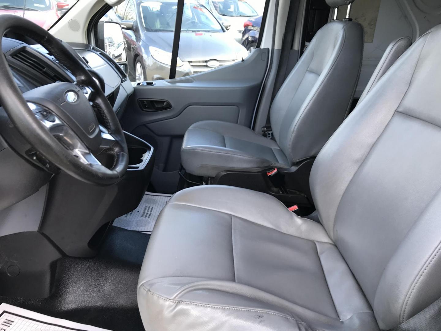 2016 White /Gray Ford Transit 250 Van Med. Roof w/Sliding Pass. 148-in. WB (1FTYR2CM9GK) with an 3.7L V6 DOHC 24V engine, 6-Speed Automatic transmission, located at 577 Chester Pike, Prospect Park, PA, 19076, (610) 237-1015, 39.886154, -75.302338 - 2019 Ford Transit 250 Medium Roof: Runs strong, has backup camera. Has check engine light on for catalytic converter. Needs inspection. Sold as-is. - Photo#5