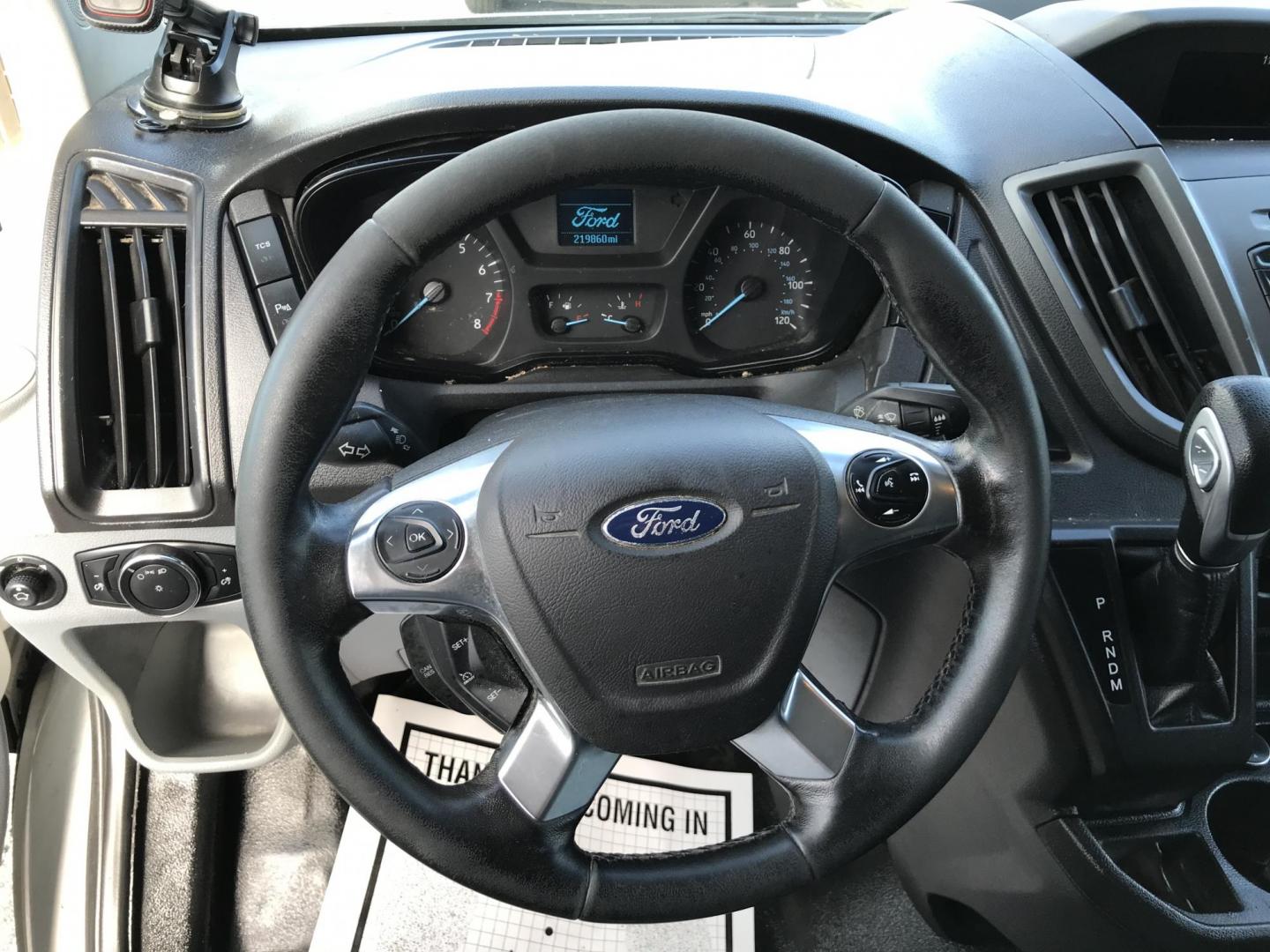 2016 White /Gray Ford Transit 250 Van Med. Roof w/Sliding Pass. 148-in. WB (1FTYR2CM9GK) with an 3.7L V6 DOHC 24V engine, 6-Speed Automatic transmission, located at 577 Chester Pike, Prospect Park, PA, 19076, (610) 237-1015, 39.886154, -75.302338 - 2019 Ford Transit 250 Medium Roof: Runs strong, has backup camera. Has check engine light on for catalytic converter. Needs inspection. Sold as-is. - Photo#7