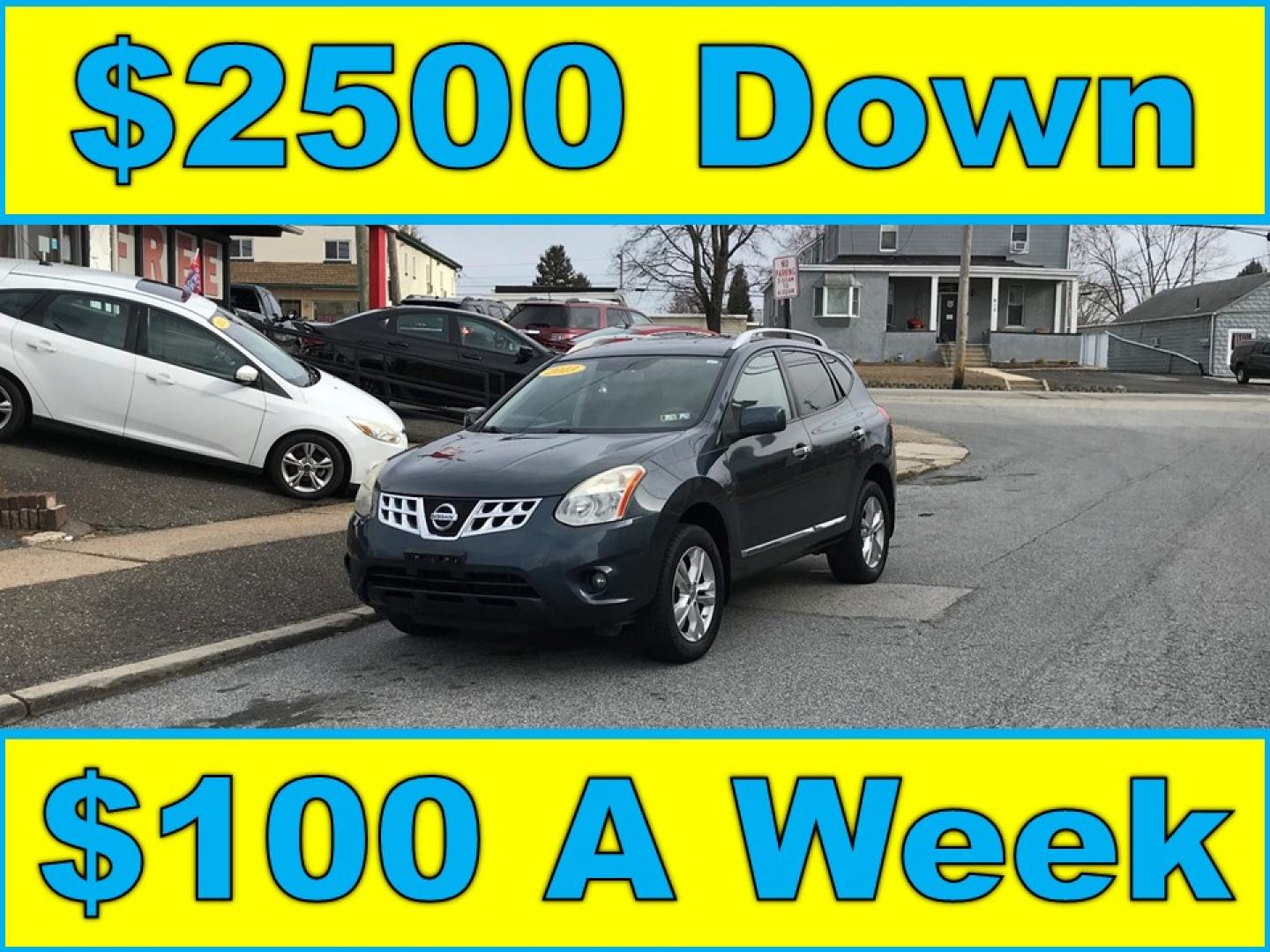 2013 Blue /Black Nissan Rogue S AWD (JN8AS5MV6DW) with an 2.5L L4 DOHC 16V engine, Continuously Variable Transmission transmission, located at 577 Chester Pike, Prospect Park, PA, 19076, (610) 237-1015, 39.886154, -75.302338 - Photo#0