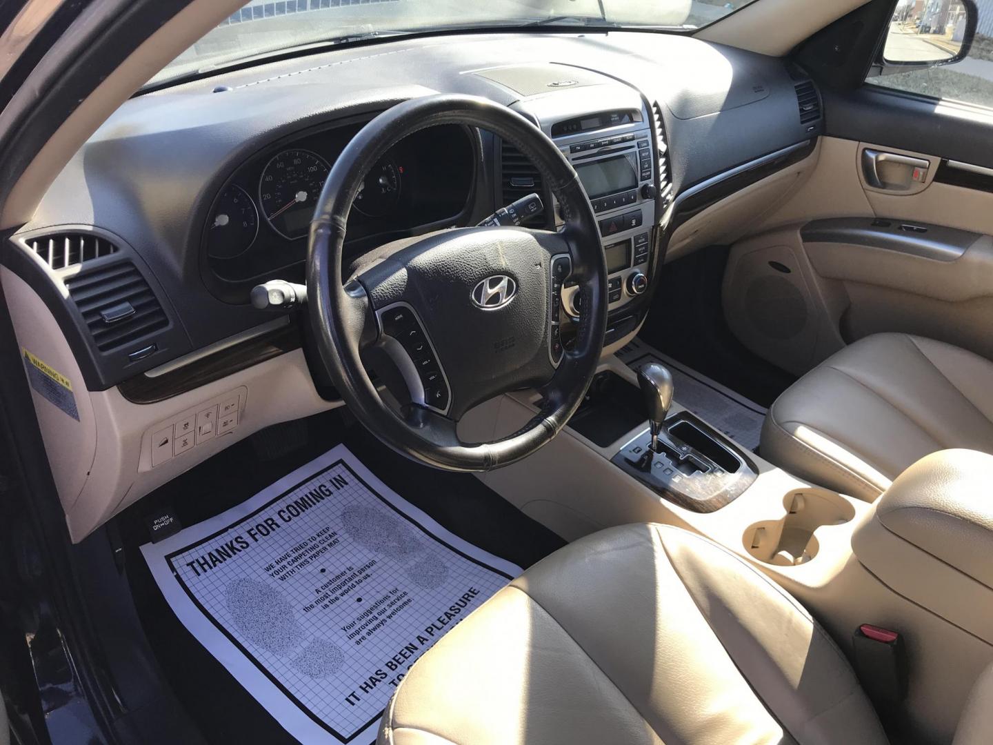 2012 Black /Tan Hyundai Santa Fe Limited 3.5 4WD (5XYZKDAG1CG) with an 3.5L V6 DOHC 24V engine, 6-Speed Automatic transmission, located at 577 Chester Pike, Prospect Park, PA, 19076, (610) 237-1015, 39.886154, -75.302338 - 2012 Hyundai Sant Fe LIMITED: 4x4, sunroof, new PA inspection, SUPER CLEAN, runs LIKE NEW! This vehicle comes inspected and has been given a bumper to bumper safety check. It is very clean, reliable, and well maintained. We offer a unique pay plan that is known for being the easiest and fastest f - Photo#15